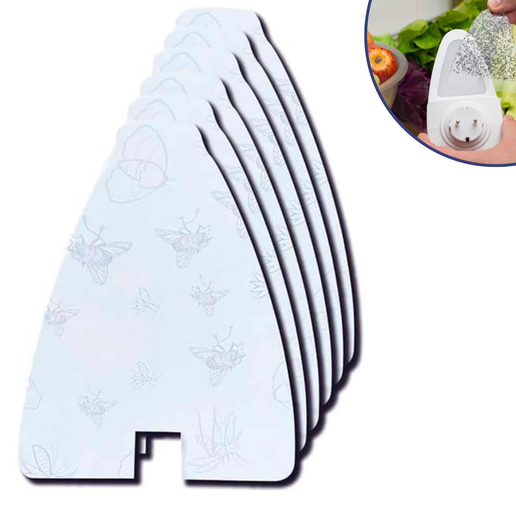 Pest Reject® Klebefalle Mosquito Lamp Ersatz Klebepads, 6 Klebpads - Nachfüllpackung für Insektenfalle