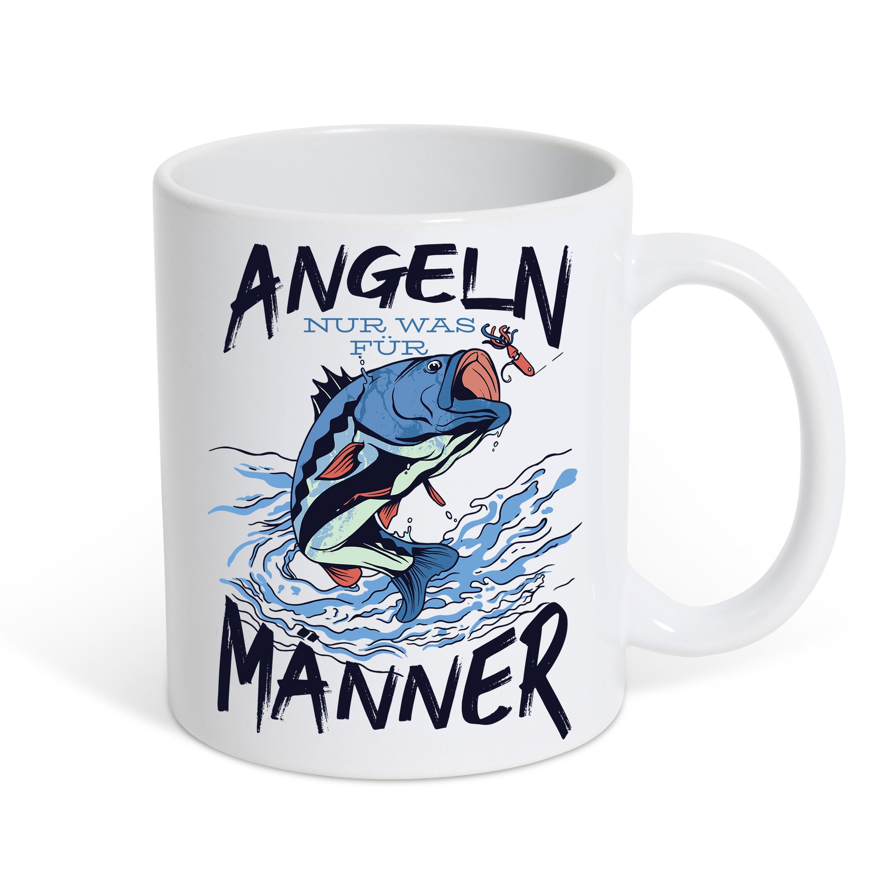 Youth Designz Tasse Angeln Ist Nur Was Für Männer Kaffeetasse Geschenk, Keramik, mit trendigem Print Weiß