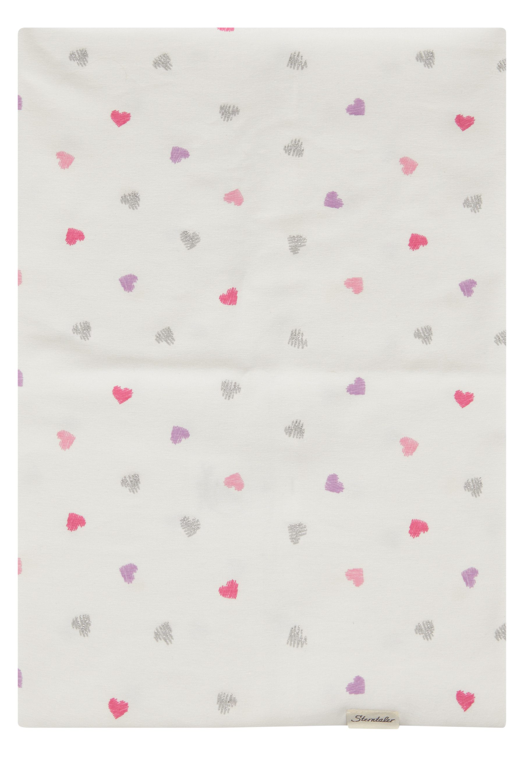 Sterntaler® Halstuch Schlauchschal Glitzer, (1-St), Schlauchschal aus Jersey mit glitzernden Herz-Prints