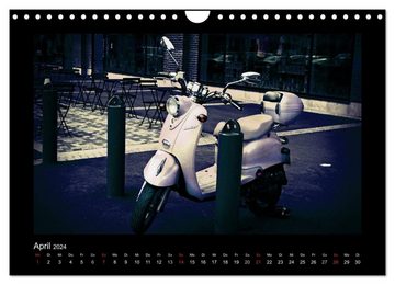 CALVENDO Wandkalender Motorroller (Wandkalender 2024 DIN A4 quer), CALVENDO Monatskalender