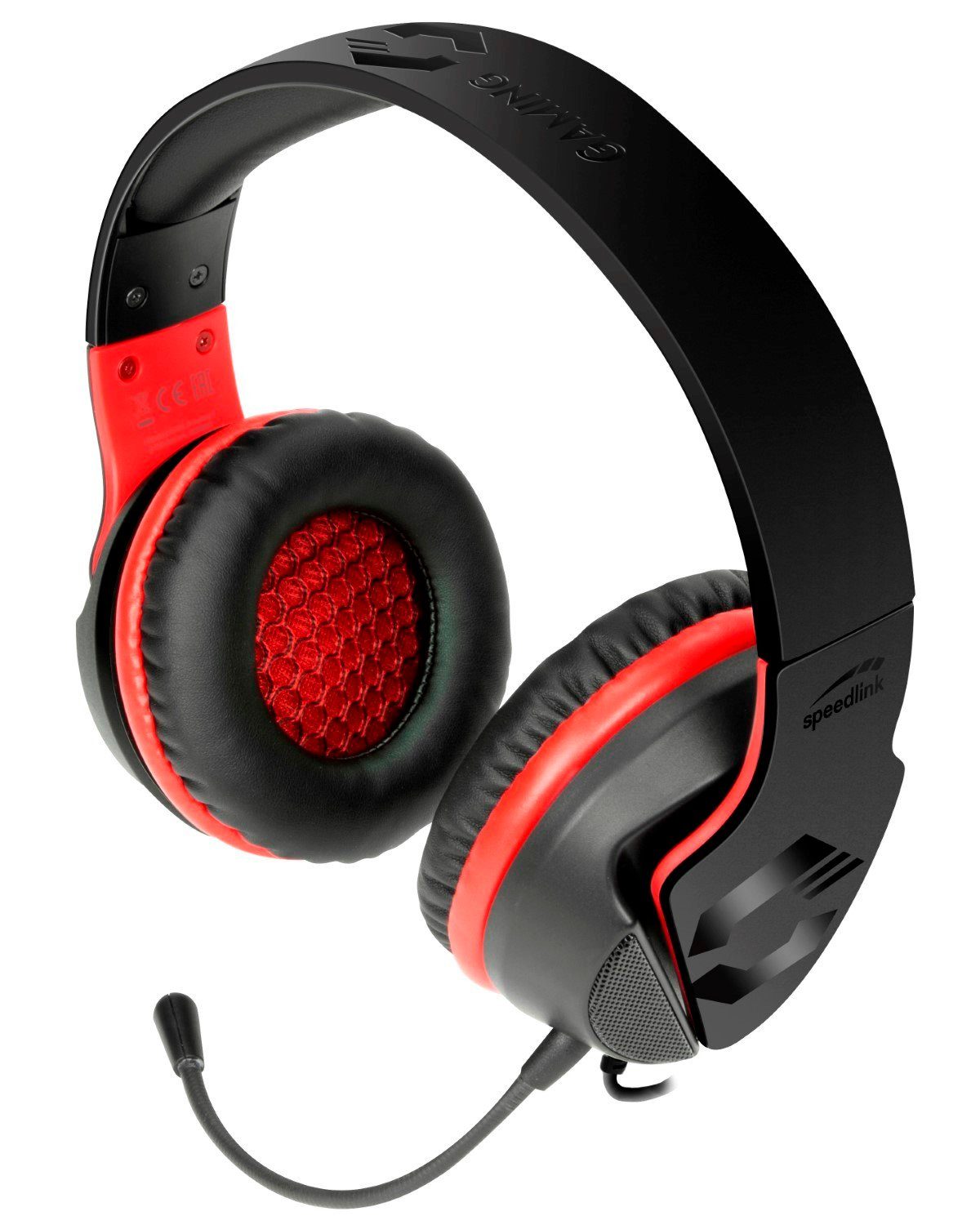 Speedlink HADOW Stereo Gaming Headset Gamer Kopfhörer Gaming-Headset (Einstellbare Höhe, kabelgebunden, Mikrofon, verstellbar, Over-Ear, Lautstärkenregler, für  – Bild 2 von 5