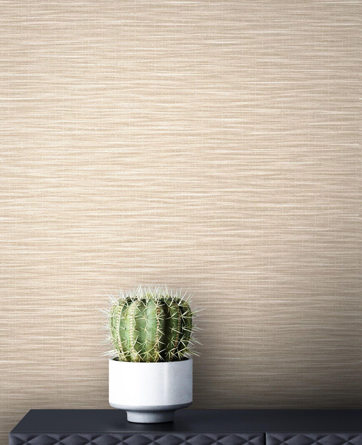 Newroom Vliestapete, Beige Tapete Uni Einfarbig günstig online kaufen