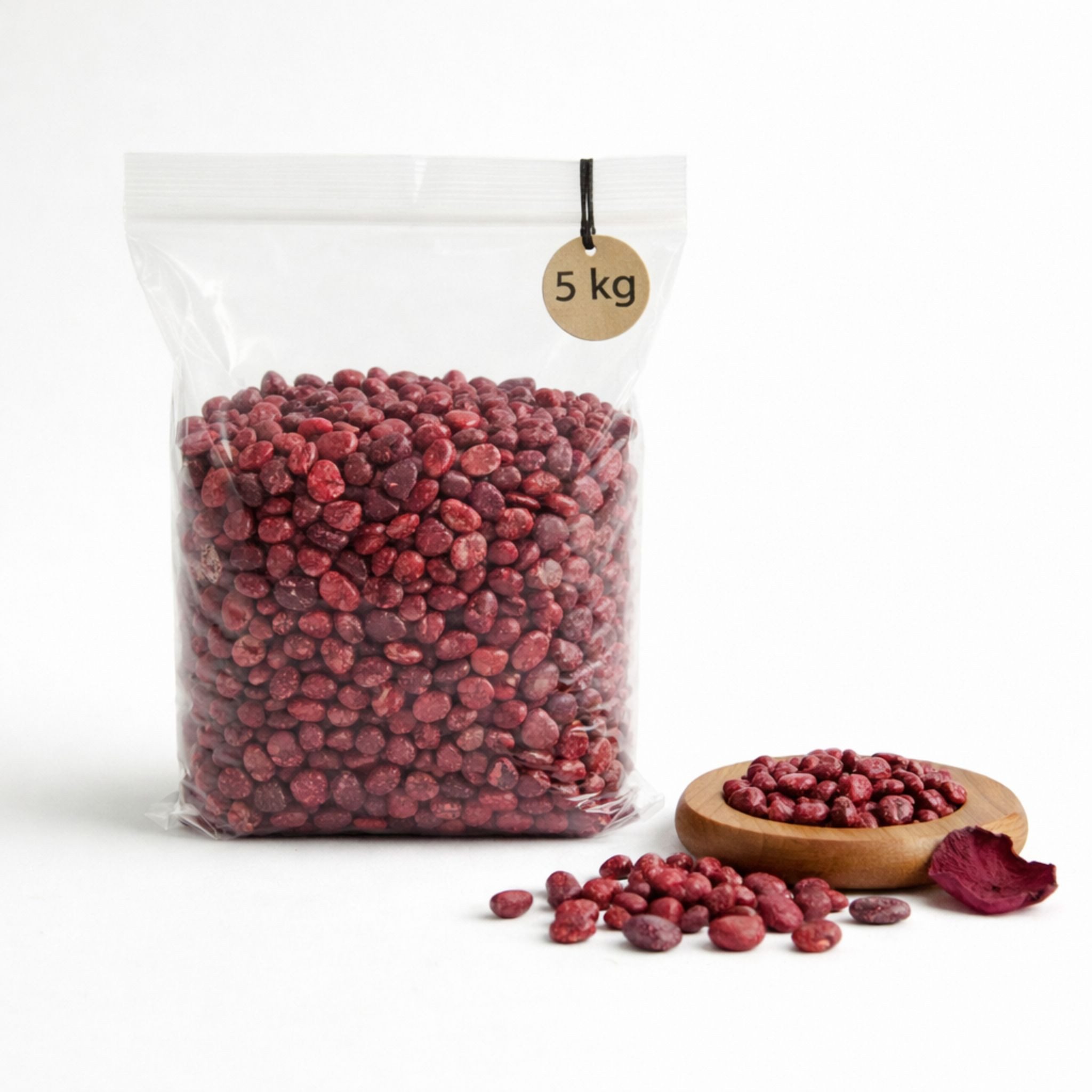 matches21 HOME & HOBBY Deko-Granulate Bunte Deko-Steine 5 KG Glas-Vasen Streudeko Ø 5-8 mm bordeaux, (1 St), Staubfreies Deko-Granulat als farbige Tischdeko Hochzeitsdeko