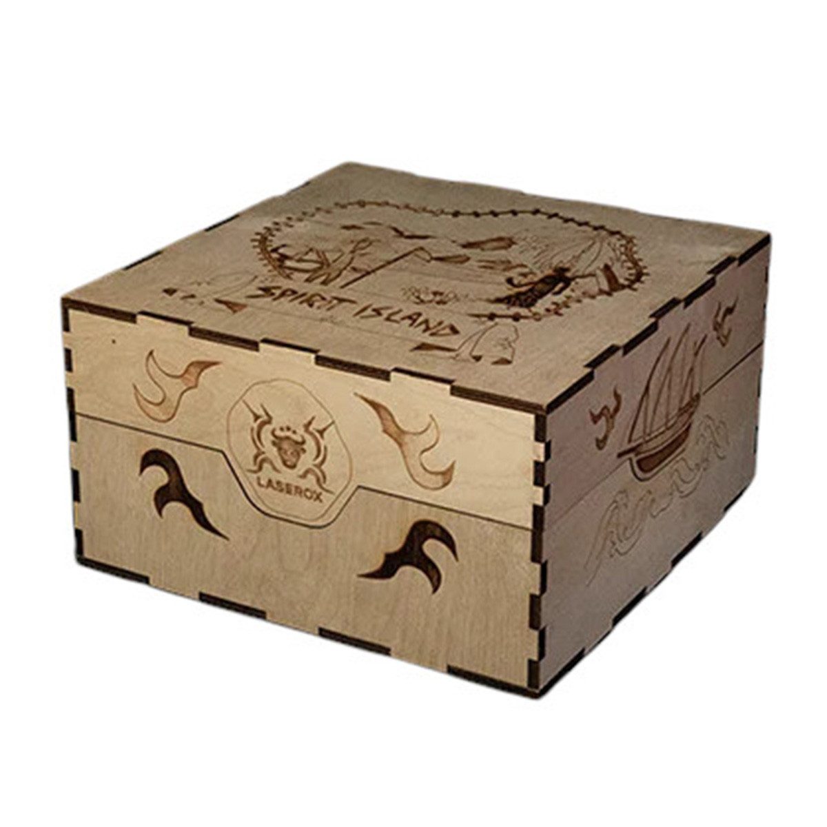 Laserox Spiel Spirit Crate für Spirit Island und Erweiterungen V2 - Spielebox
