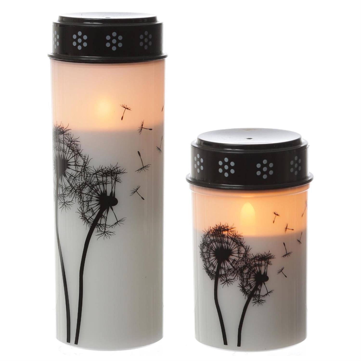 MARELIDA LED-Kerze LED Grablichter Grabkerzen Pusteblume günstig online kaufen