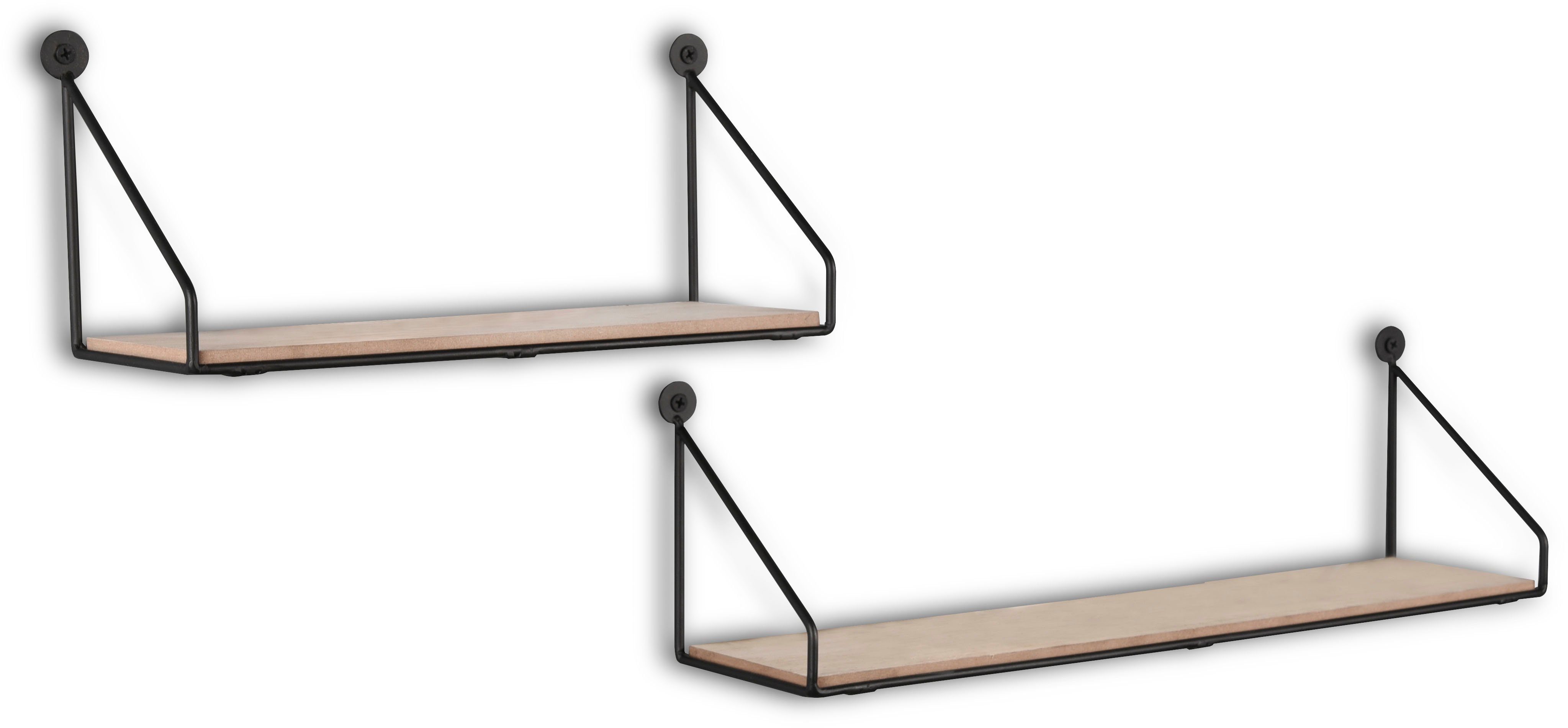 MIRRORS AND MORE Ablageregal DANA, Set 2-tlg., Wandregalset günstig online kaufen