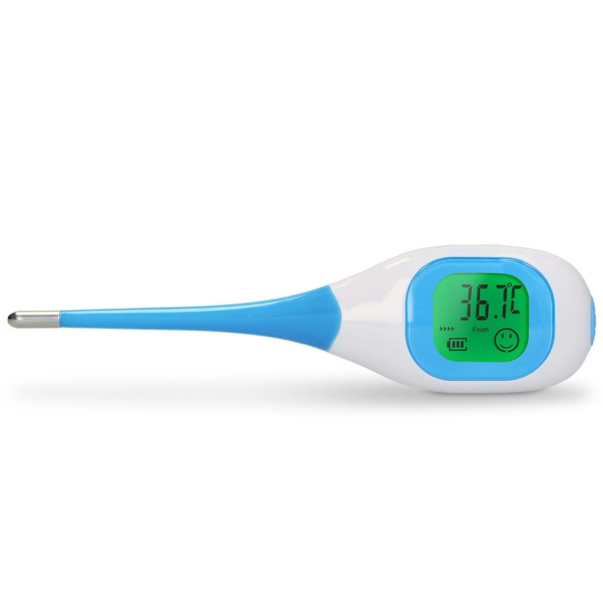 Fysic Fieberthermometer FT09, 1-tlg., 10 Sek. Messung, Hintergrundbeleuchtetes Display, Fieber-Emoticon