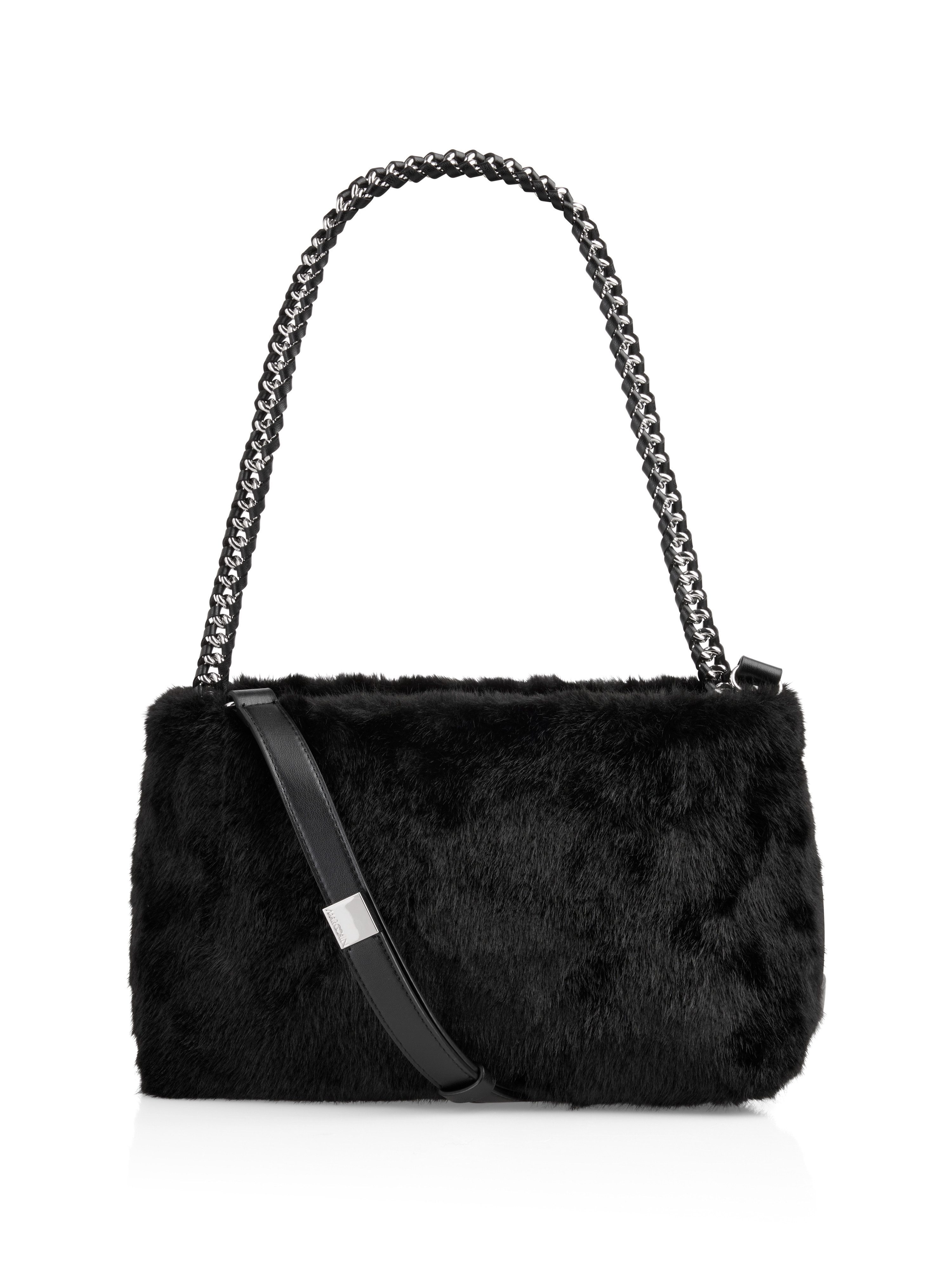 Marc Cain Schultertasche Collections City Tour, Damen Abendtasche, Clutch, Handtasche mit Ketten Riemchen