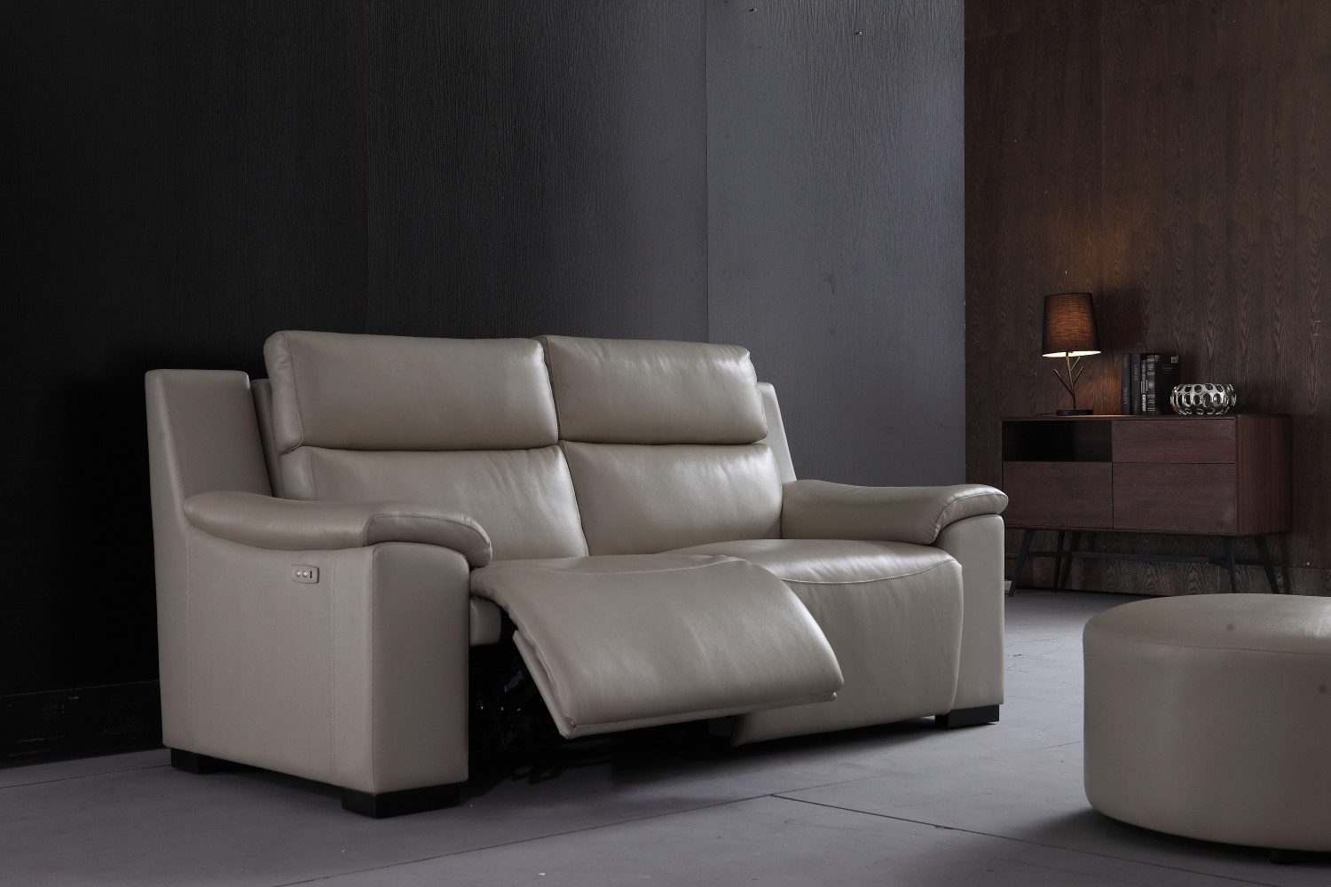 Salottini Polstergarnitur Elektro Recliner Sofagarnitur Capri 3/2/1 Polstergarnitur Motoren, (3-tlg), Motoren