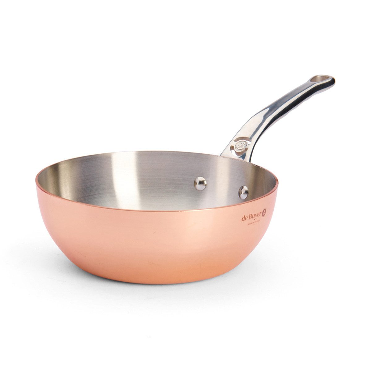 de Buyer Sauteuse Prima Matera, Kupfer- konisch 20 cm / 1,7 L - induktionsgeeignet -