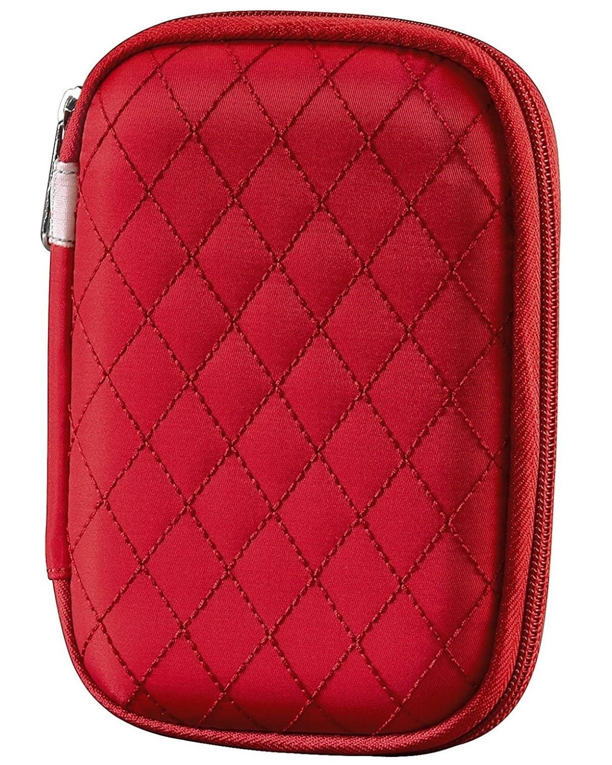 Hama Etui Speicherkarten-Tasche Case Etui Bahia Rot, Etui für 8x SD SDHC  MMC xD CF MS Karte, USB-Sticks und 6x Batterien