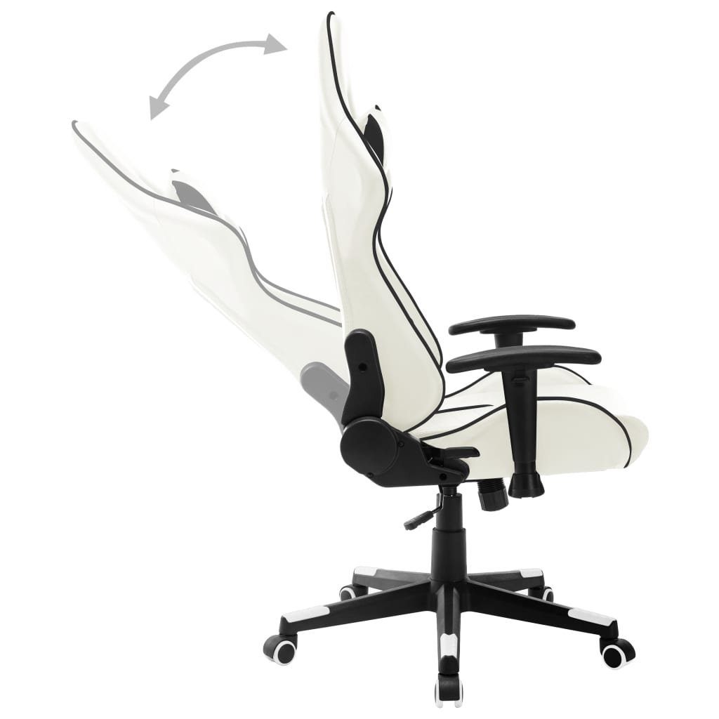 vidaXL Gaming-Stuhl Kunstleder Schwarz Weiß (1 St) Weiß und Weiß Schwarz und und Schwarz Gaming-Stuhl |