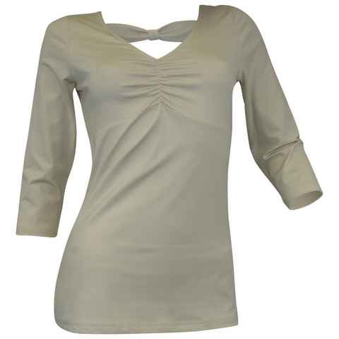 YESET V-Shirt Damen V-Shirt Bluse Tunika 3/4 Arm