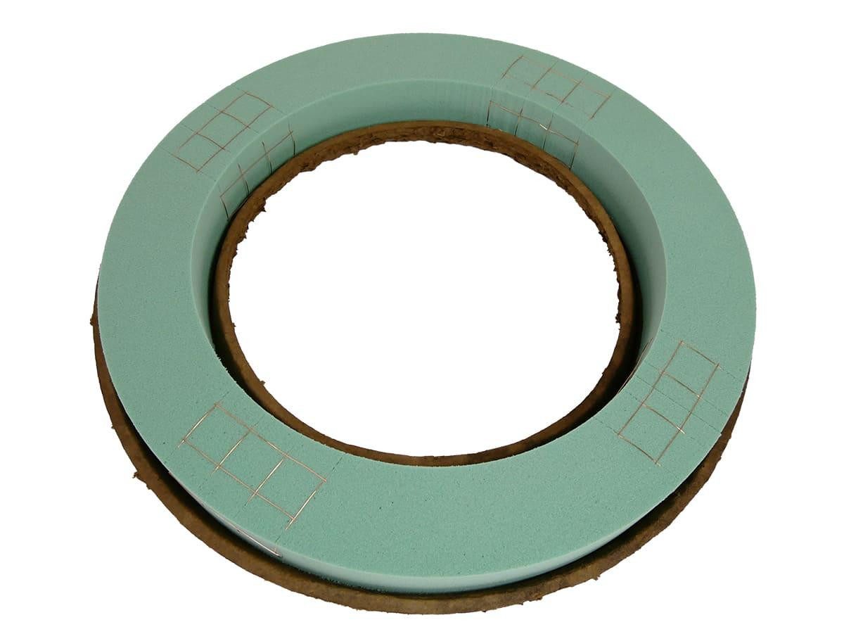 Oasis Bastelmoos OASIS® Nass-Steckmoos Kranz, Pulit Schaum, Papier Schale, 5,5cm, Ø39cm