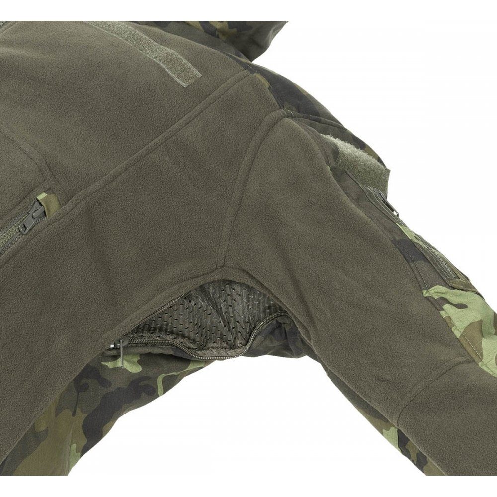 MFHHighDefence Fleecejacke Fleece-Jacke, Combat, M 95 CZ tarn - S