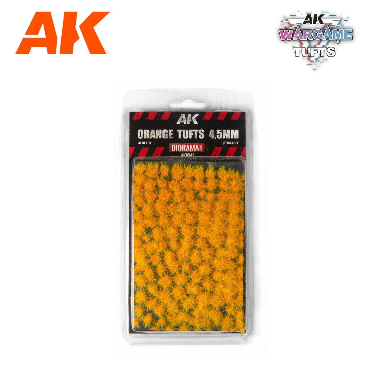 AK Interactive Modellbausatz Orange & Yellow Wargame Tufts (4,5mm)