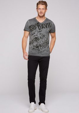 CAMP DAVID T-Shirt mit Marken-Schriftzug auf der Front