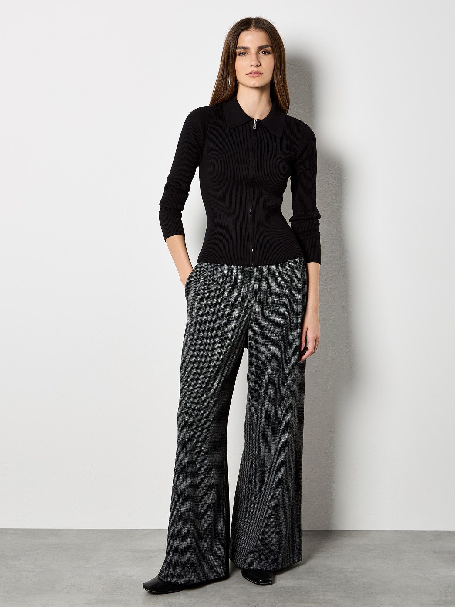 Apricot Cardigan Strickjacke aus Rippstrick günstig online kaufen