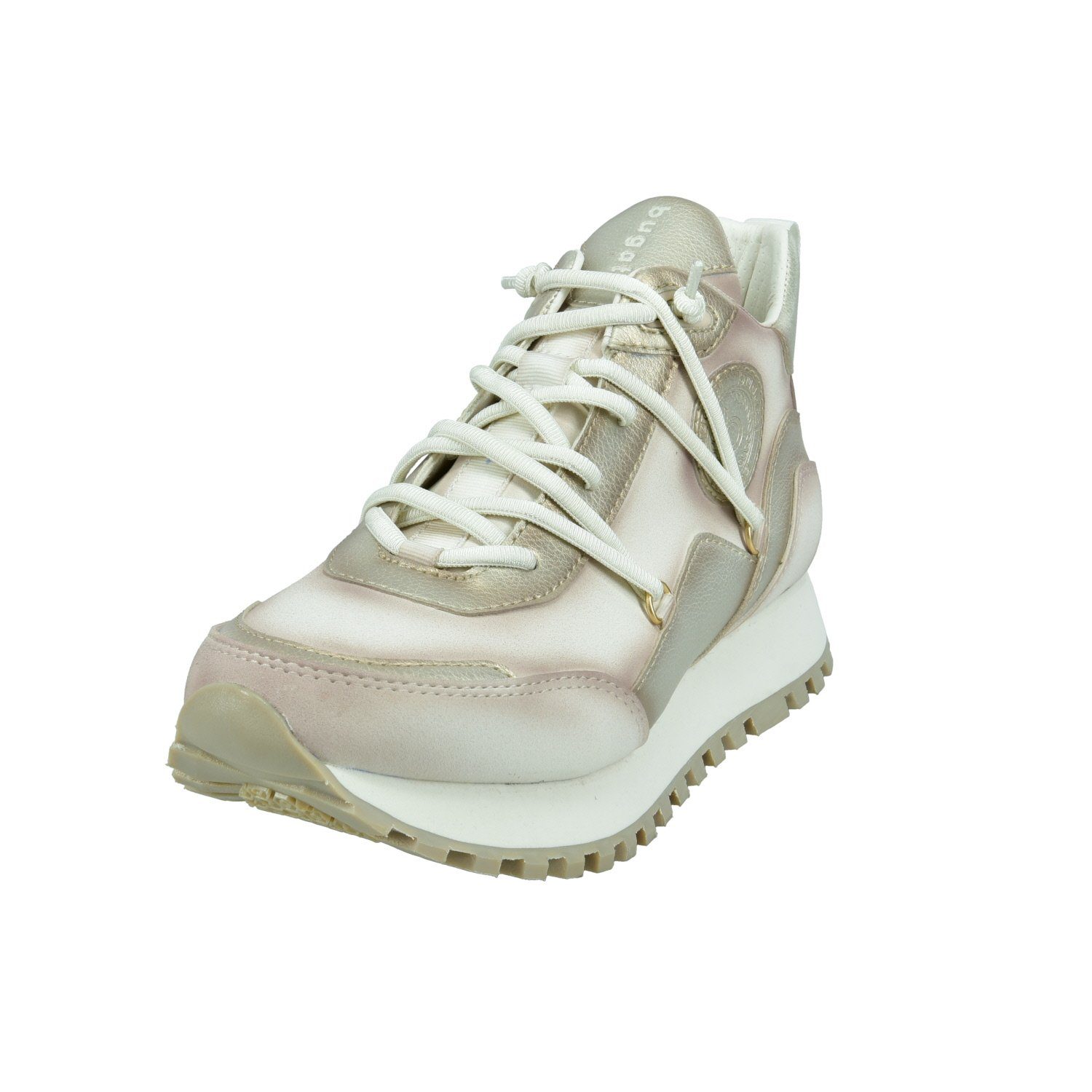 bugatti bugatti Damen Sneaker Siena 432-A6L09-5550-5251 beige/gold Schnürschuh