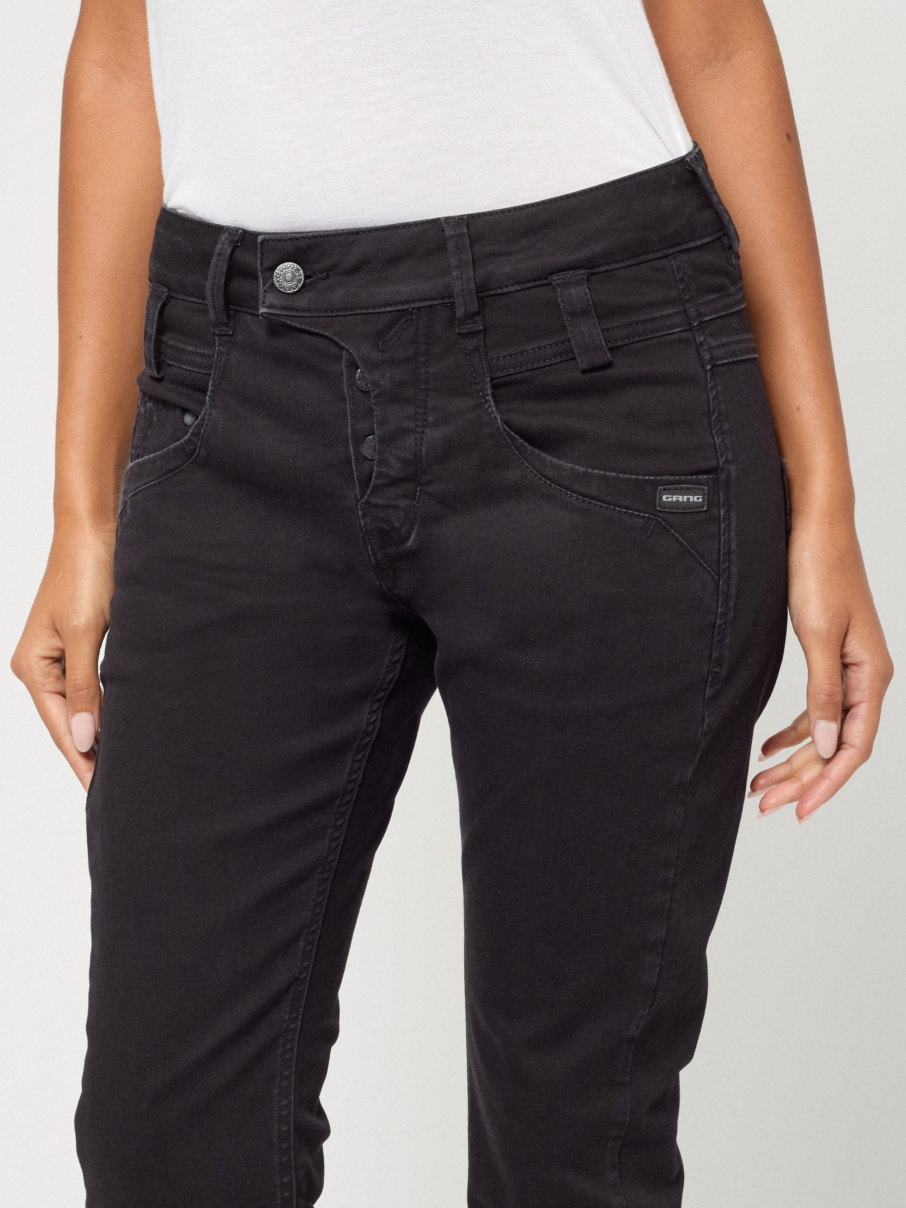 GANG Slim-fit-Jeans 94MARGE mit besonderem 4-Knopf-Verschluss