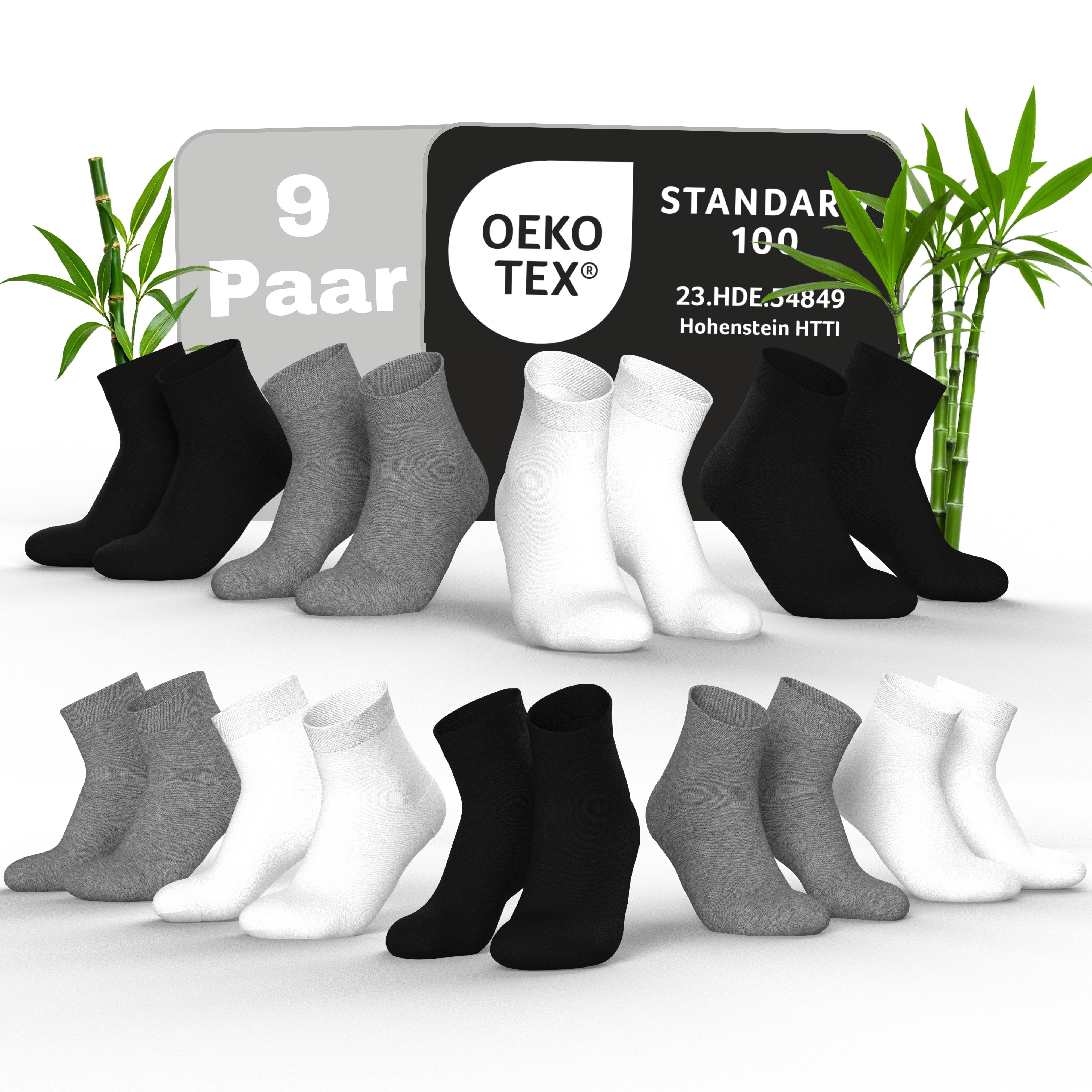 MEDOLY Komfortsocken Bambus Quarter-Socken gegen Schweißfüße, mit 72% Bambu günstig online kaufen