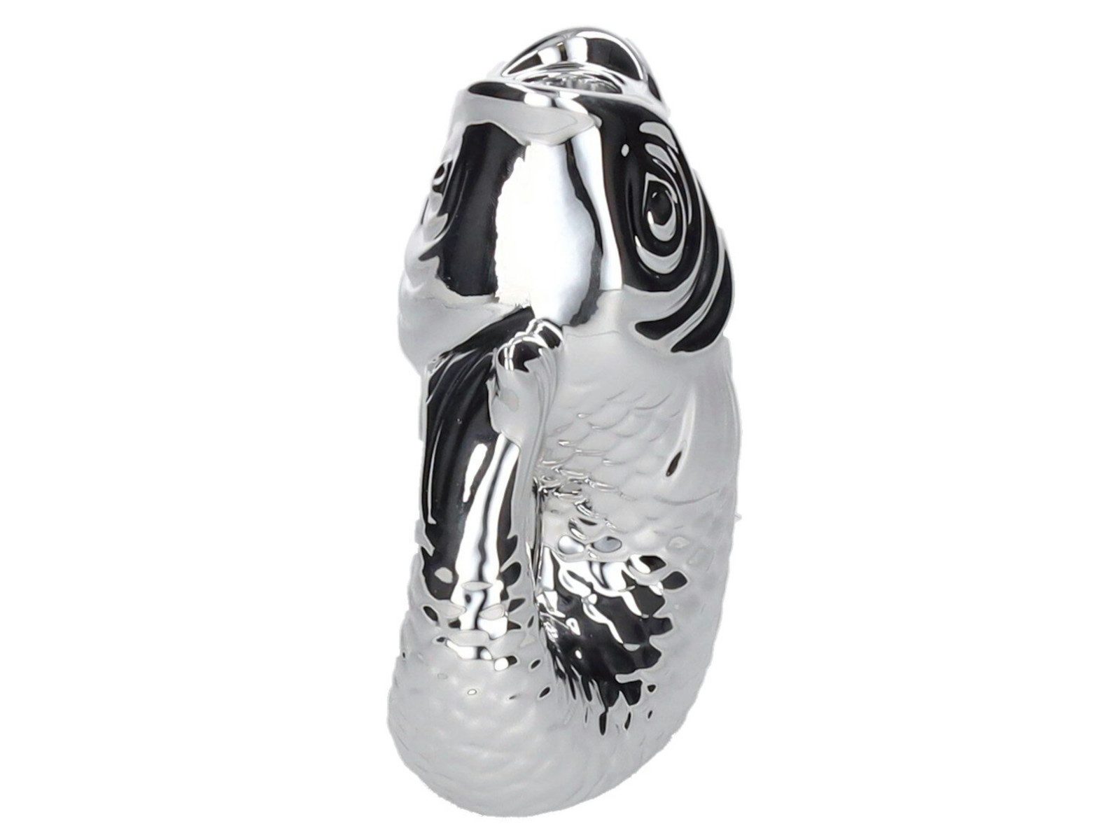 Giftcompany Kerzenhalter Monsieur Carafon Kerzenhalter Fisch S silber 16,2cm