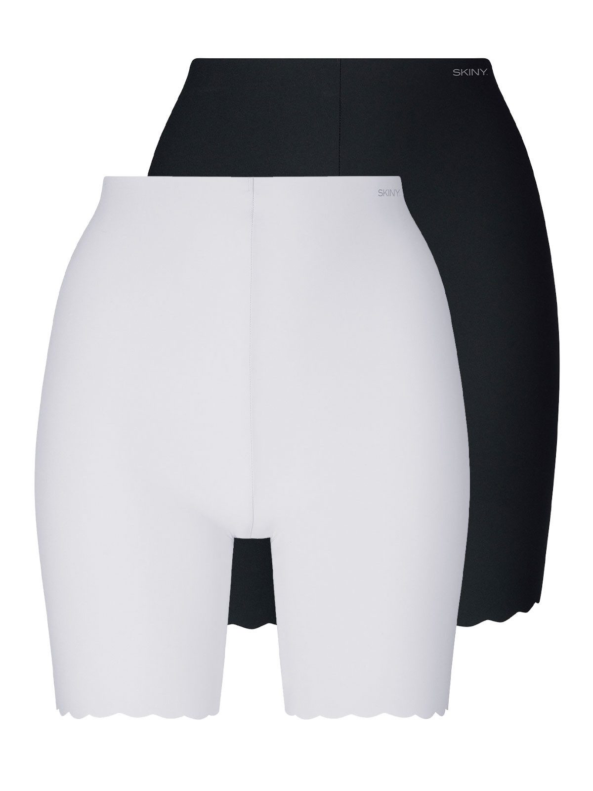 Skiny Pagenslip 2er Pack Damen lange Unterhose Micro Essentials (Packung, 2-St) 360° Shaping