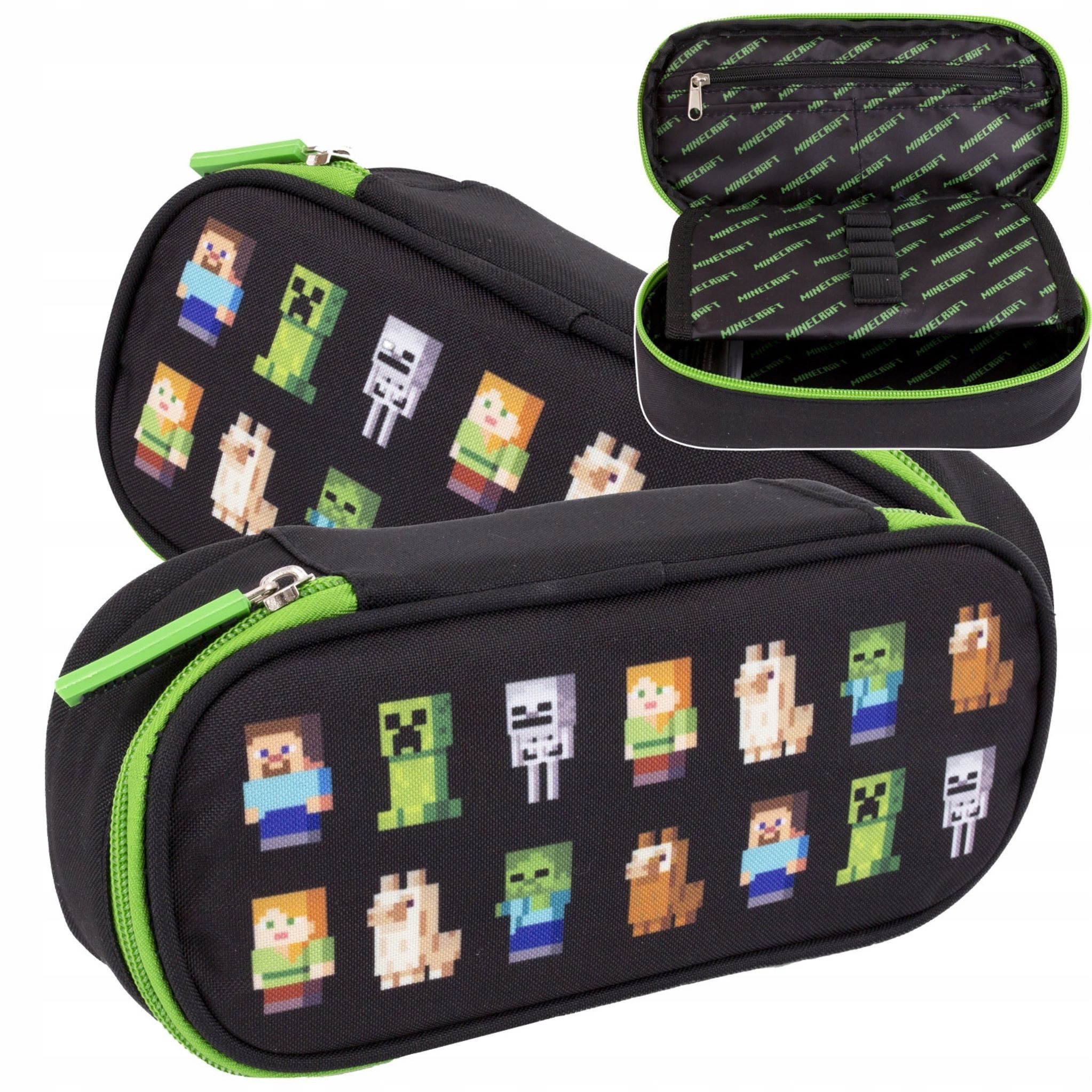 Festivalartikel Federtasche Minecraft Federmäppchen Schuletui, Astra, verstärkt