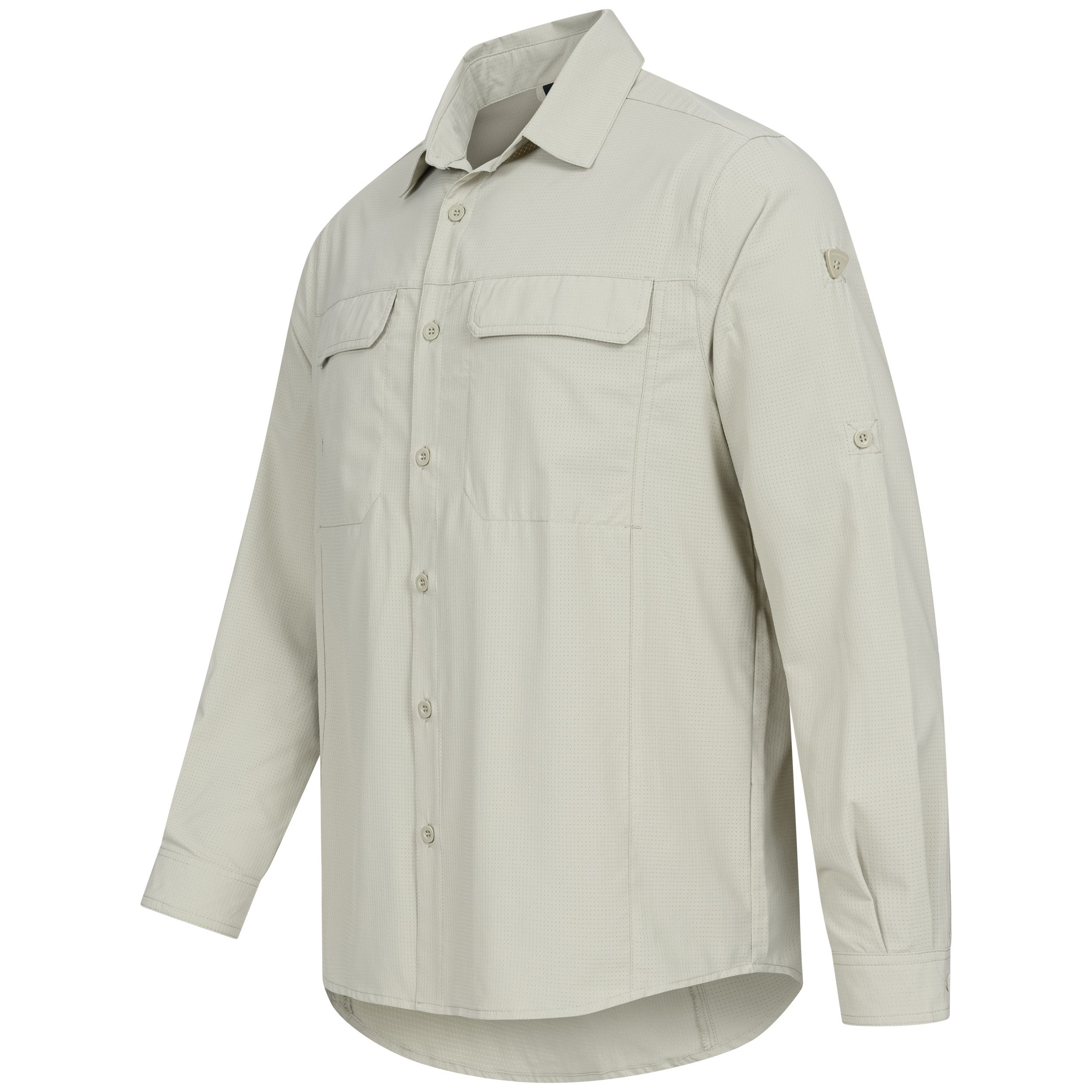 Höhenhorn Funktionshemd Matreier Herren Hemd Langarm Funktionshemd Atmungsaktiv für Männer Button-Down-Hemd, Outdoor, Angelhemd – Bild 3 von 5