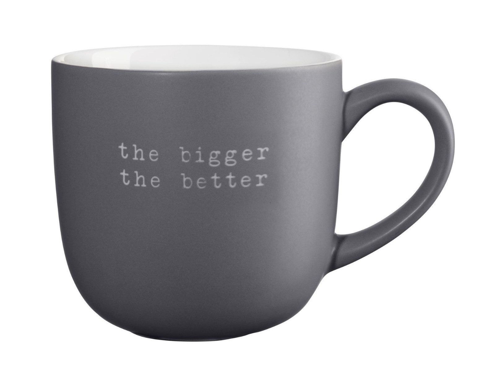 ASA SELECTION Becher hey! Henkelbecher the bigger the better 0,6l, New Bone China