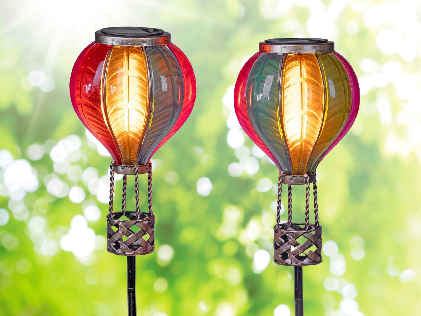 formano Gartenfigur 2er Set Solar-Ballon Gartenstecker günstig online kaufen