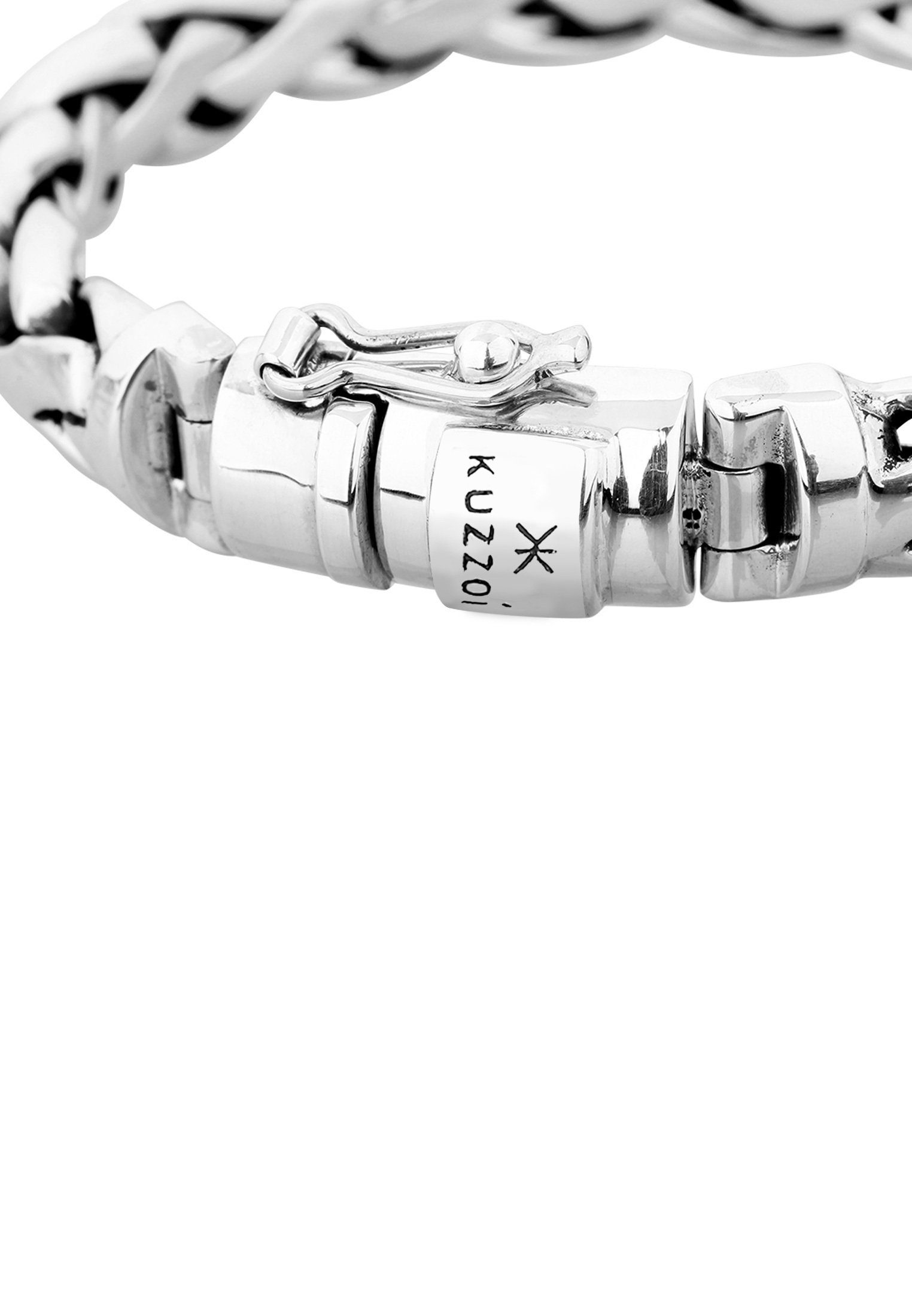 Kuzzoi Armband Herren Gliederarmband Robust Rund 925 Silber