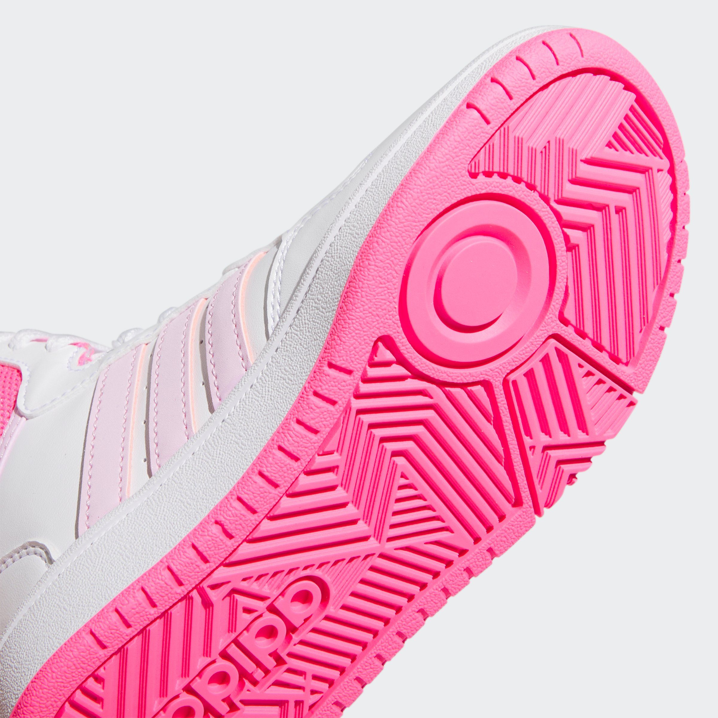 adidas Sportswear HOOPS MID weiß-rosa Sneaker