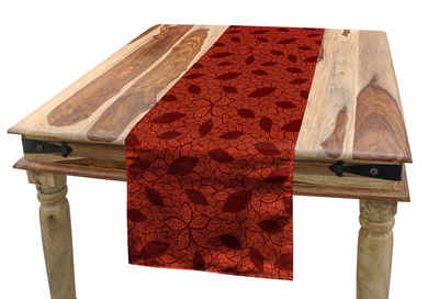 Abakuhaus Tischläufer »Esszimmer Küche Rechteckiger Dekorativer Tischläufer«, Burnt orange Leafage und Blütenblätter