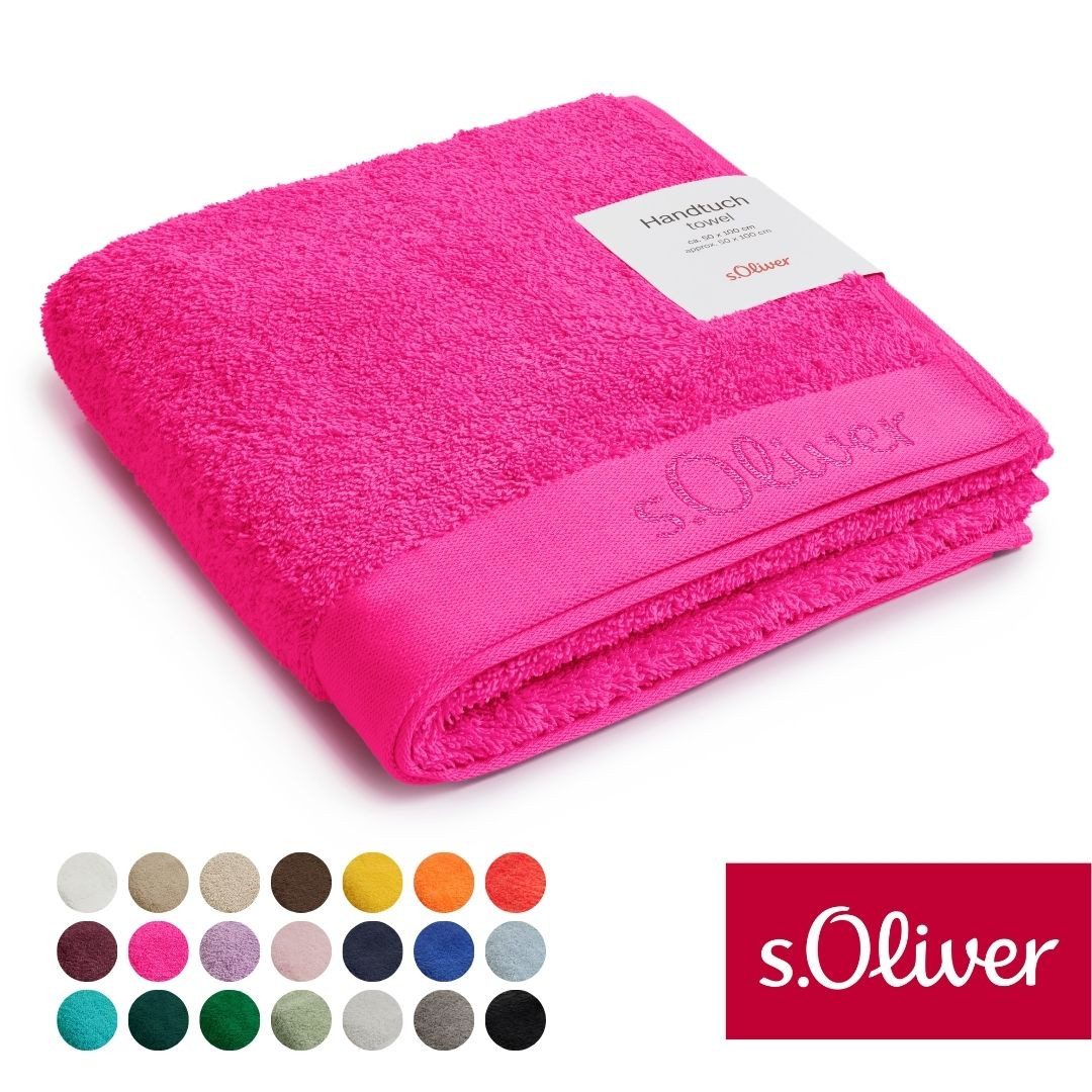 s.Oliver Handtuch s.Oliver, Premium Qualität, 600 gr/m², auch als Sets erhältlich, Walkfrottier (1-St), große Farbauswahl, auch als Duschtuch, Waschhandschuh, Gästetuch