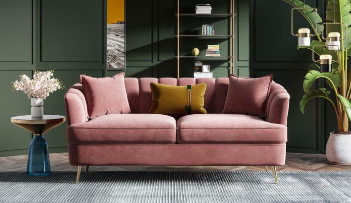 JVmoebel Sofa, Samt Wohnlandschaft Relax Sitz Design Sofas Textil Sofa 3 Sitzer