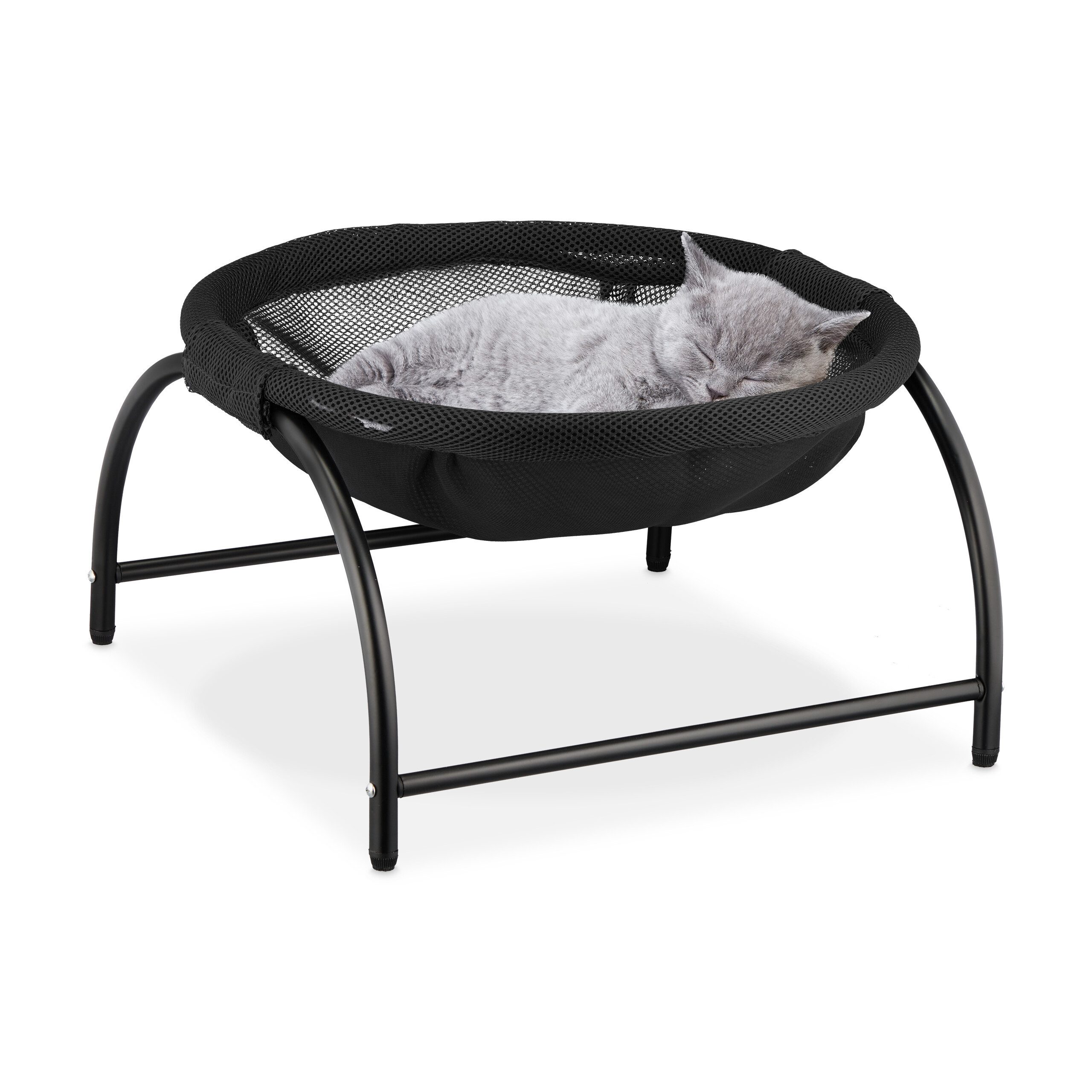 relaxdays Katzen-Hängematte Stehende Katzenhängematte, Polyester günstig online kaufen