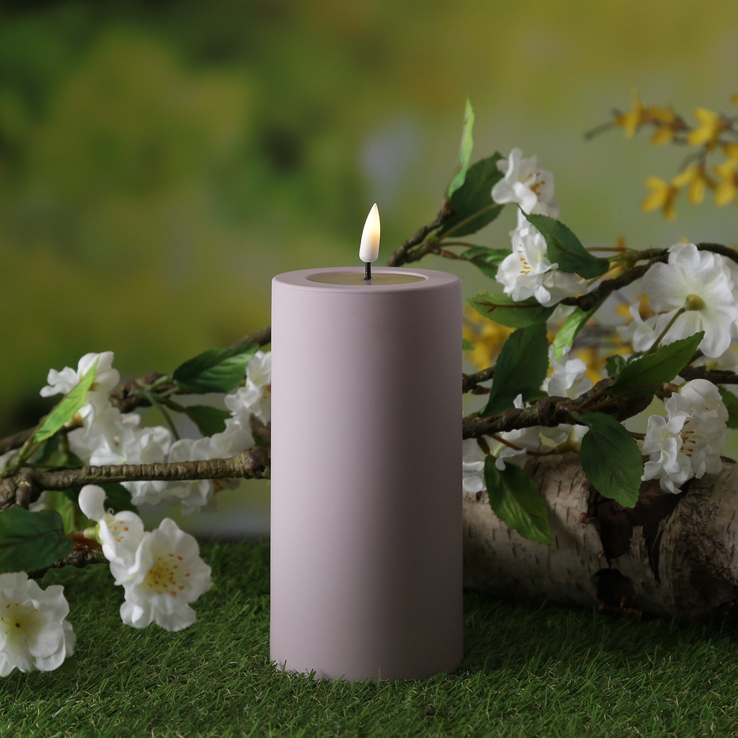 Deluxe Homeart LED-Kerze MIA Deluxe für Außen 3D Flamme flackernd H: 15cm D günstig online kaufen