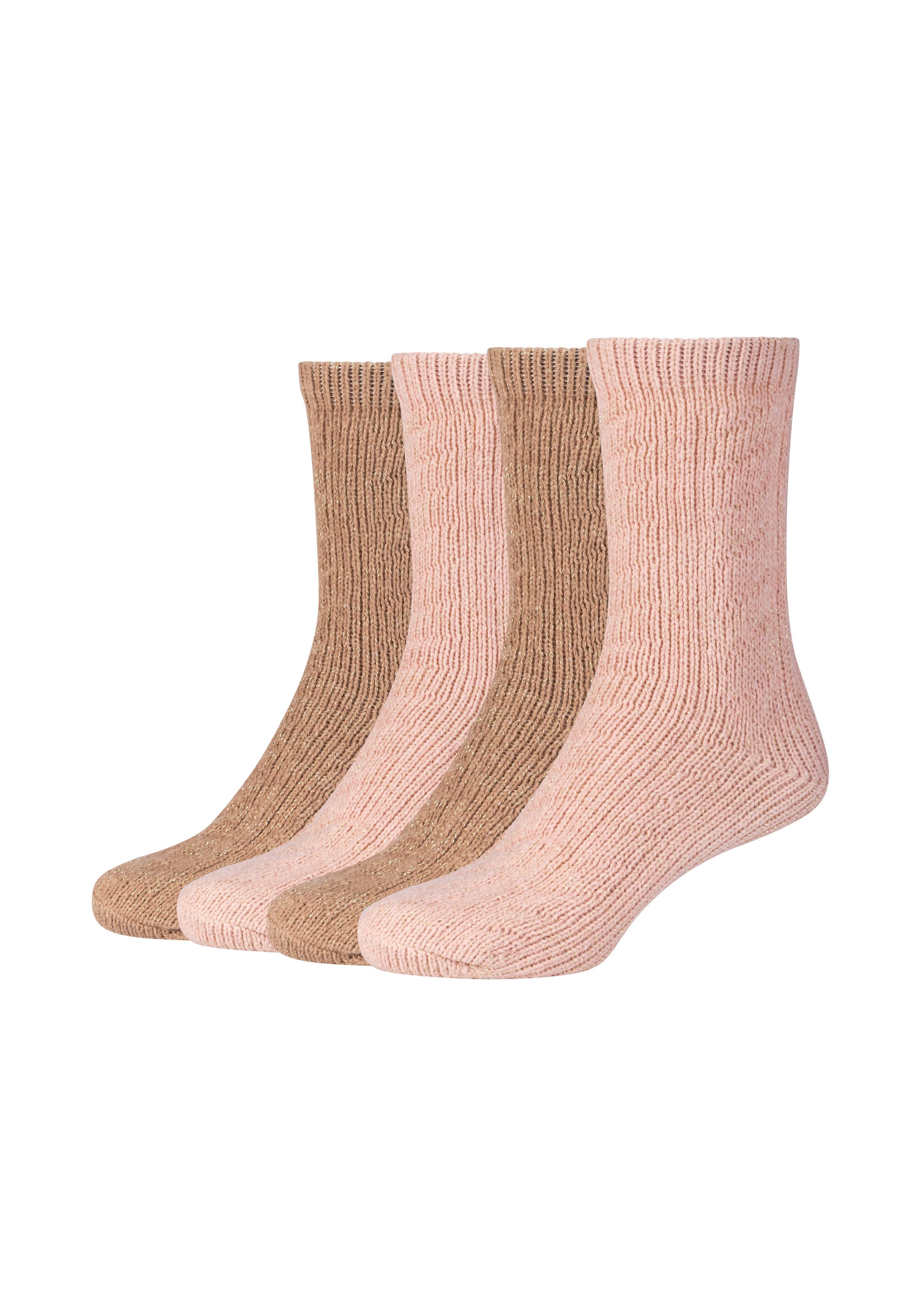 s.Oliver Socken warm & cozy (4-Paar, 4 Paar) mit Zopfmuster