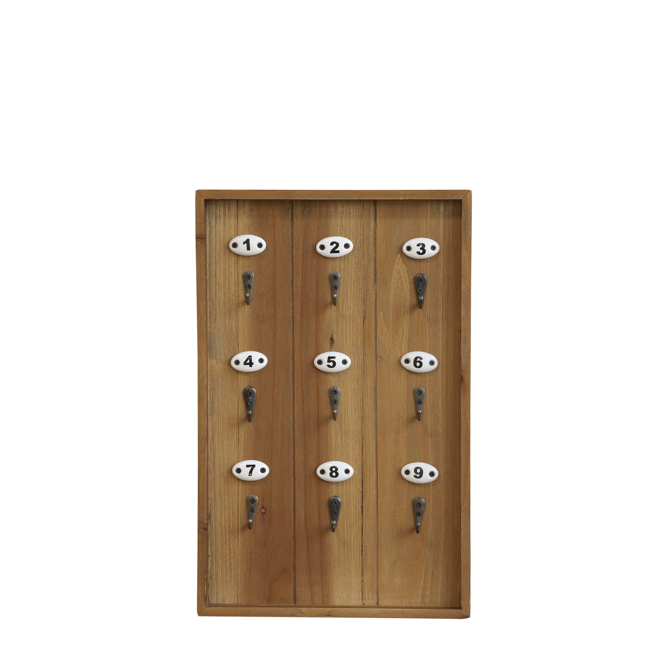 Schlüsselkasten Chic Antique Schlüsselbrett Schlüsselkasten H40/L25,5/B3 cm natur