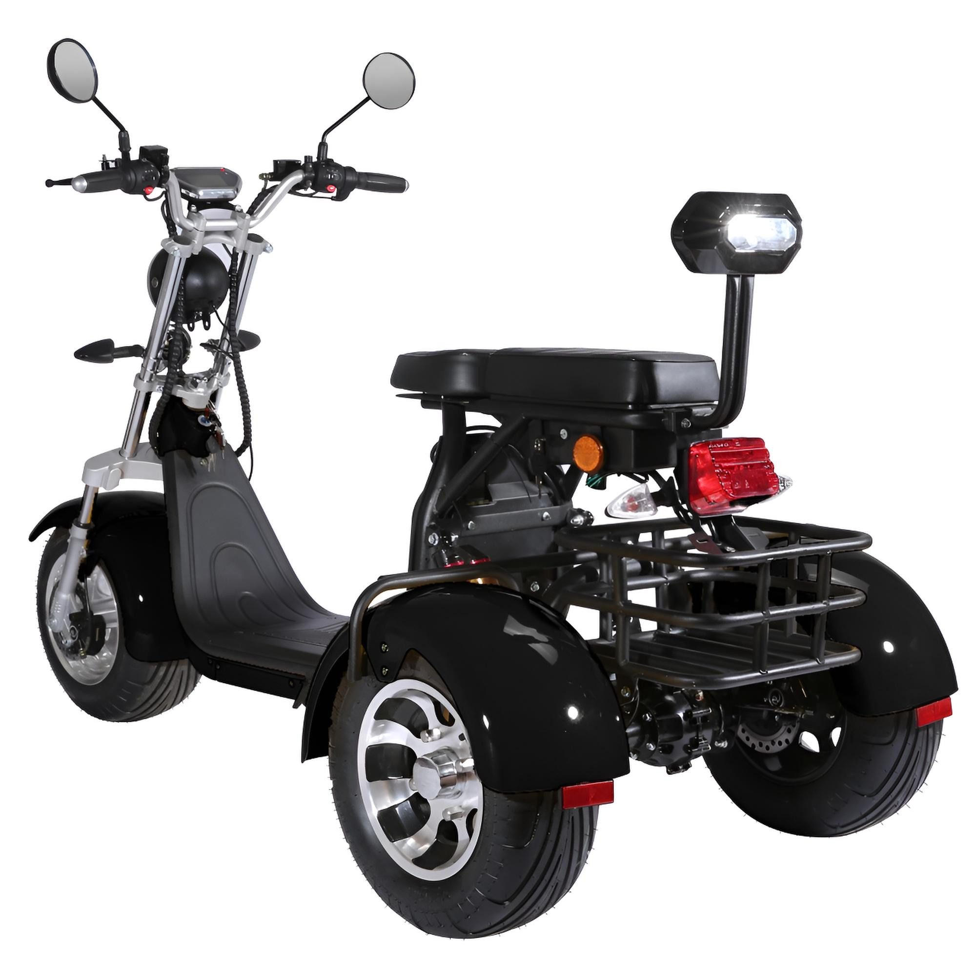 TZIpower electric scooter/trike with road approval, 2000W, 60V, 40AH, 45km/h, COC EEC, 2000 W, 45 km/h