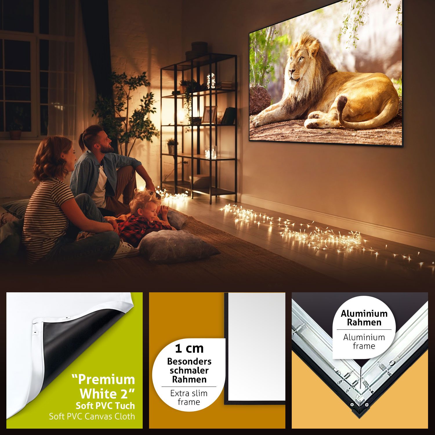 ESMART ESMART Germany UKD Rahmen Leinwand Rahmenleinwand (Expert UKD)