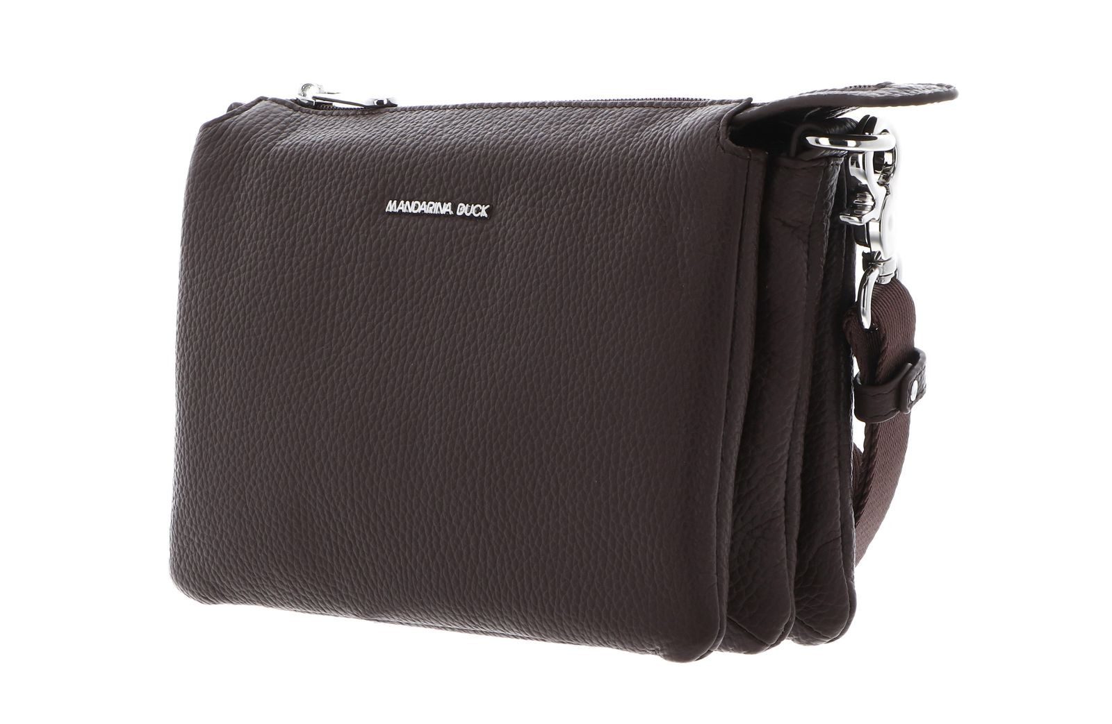 Mandarina Duck Umhängetasche Crossbody Bag, aus echtem Rindsleder