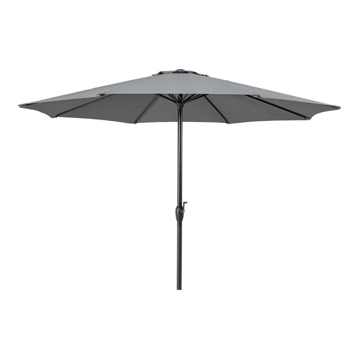 Sonnenschirm Kalife aus Metall Ø 300 cm, Dunkelgrau