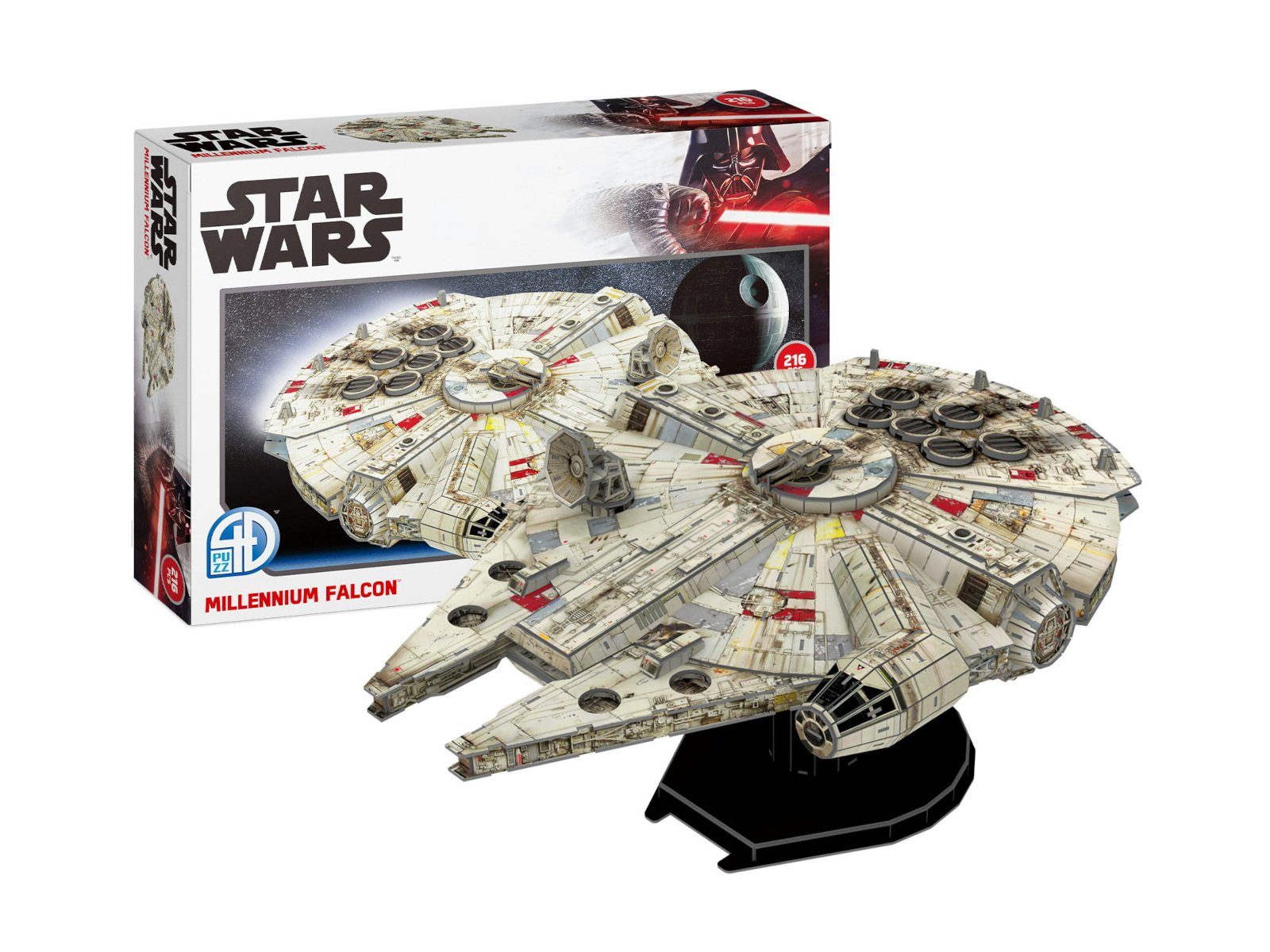Revell® 3D-Puzzle 3D-Puzzle "Star Wars Millennium Falcon" Set 216 Teile ab 10 Jahren, 216 Puzzleteile