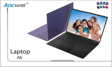 AOCWEI A6 Notebook (Intel Celeron N5095, 512 GB SSD, FHD 2,9GHz beeindruckende Grafik Perfekt für effizientes Multitasking)