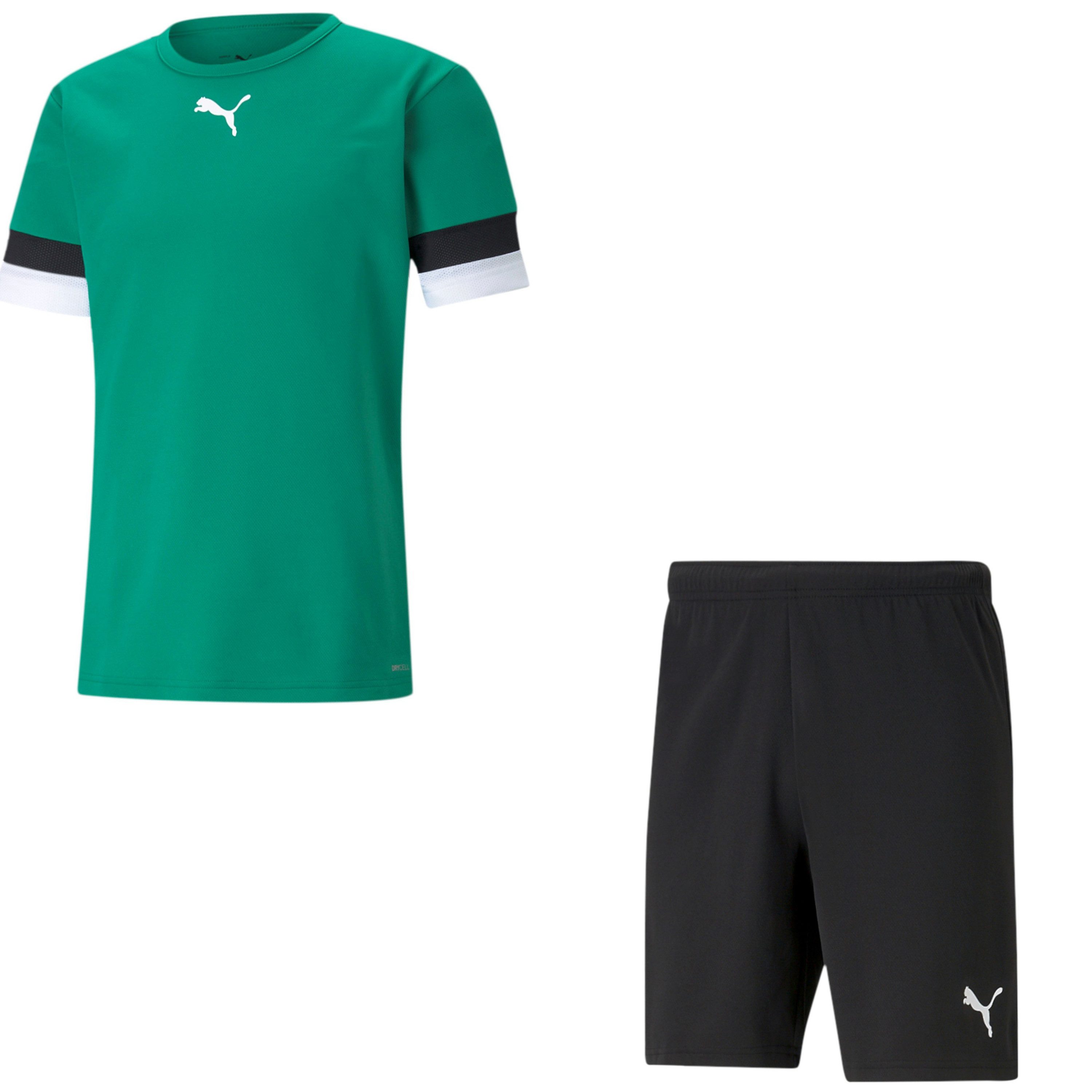 PUMA Fußballtrikot Puma Kinder Set Trikot+Hose teamRISE Jersey Jr 704938+704943