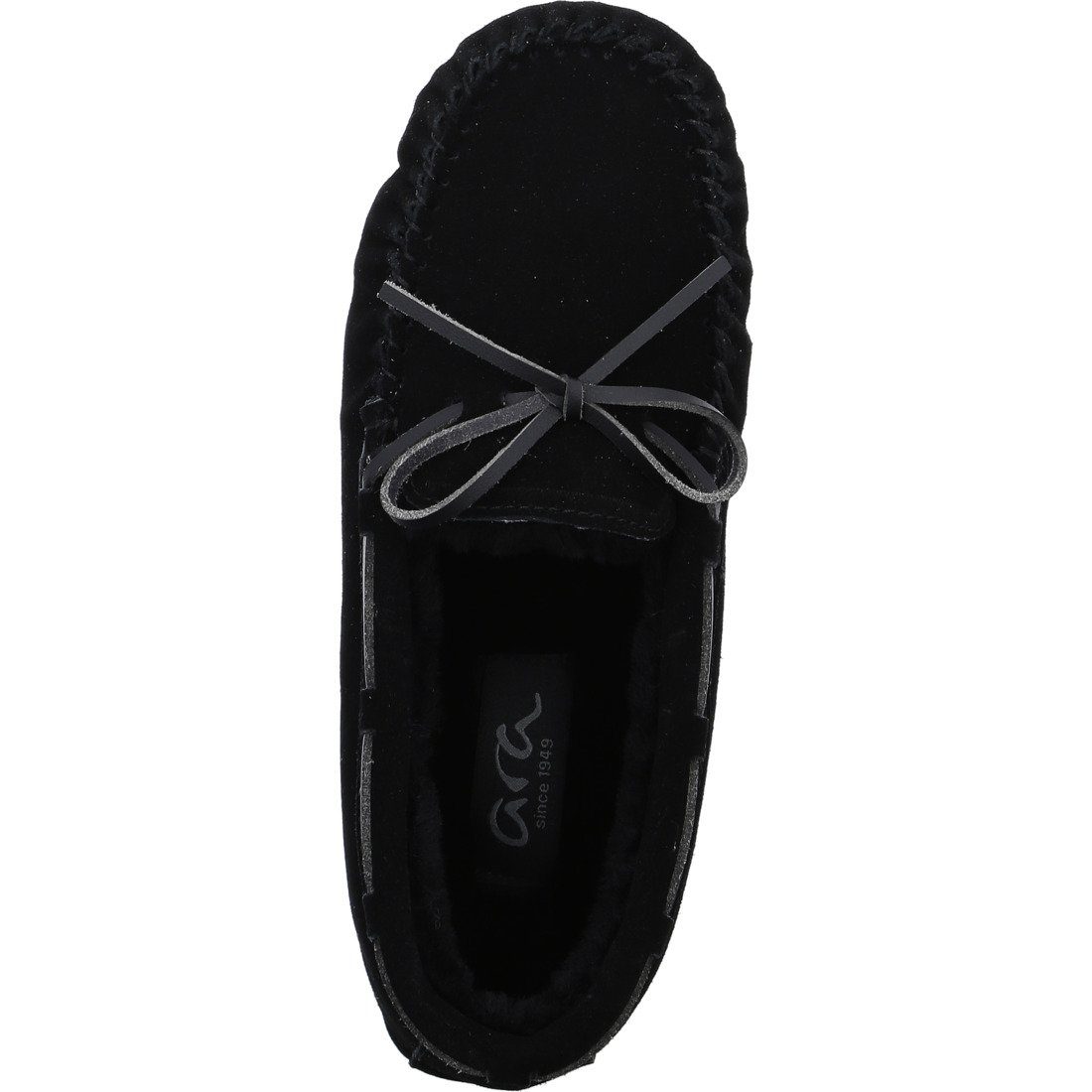 Schuhe, 043712 schwarz Nubuk Ara - Cosy Hausschuh Hausschuh Damen Ara