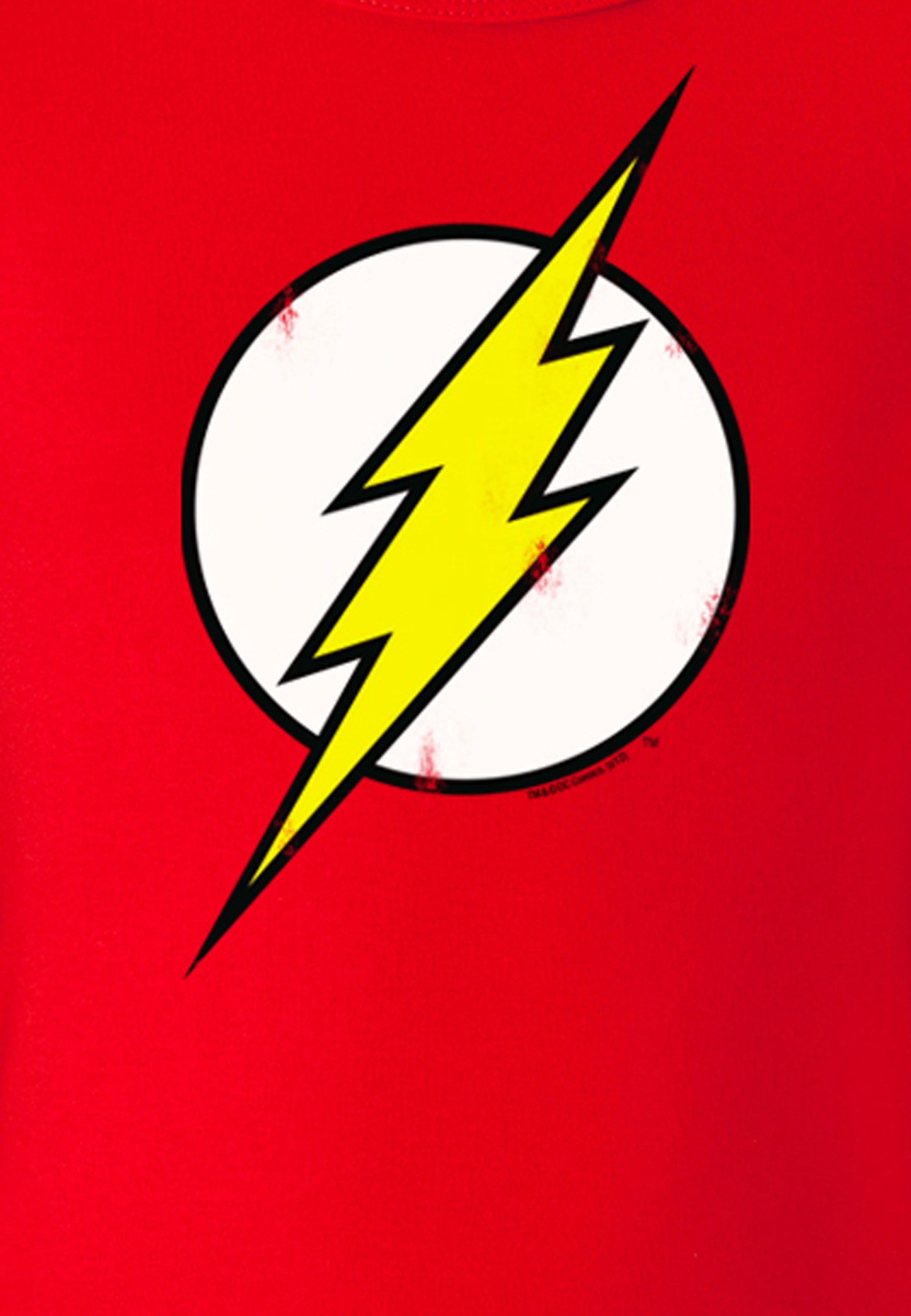 The DC mit LOGOSHIRT Flash Flash-Logo Logo T-Shirt - coolem