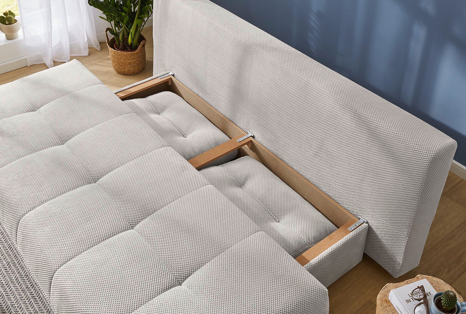 Jockenhöfer Gruppe Schlafsofa Til, B: 206 cm, Liegefl. 140x200 cm, mit Schlaffunktion & Bettkasten